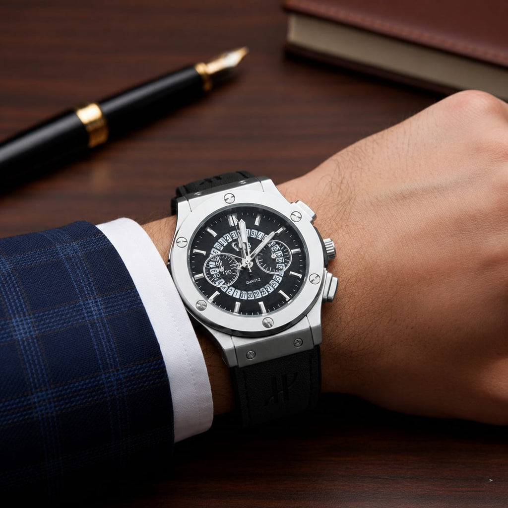 HUBLOT Men's Quartz Watch Black Dial