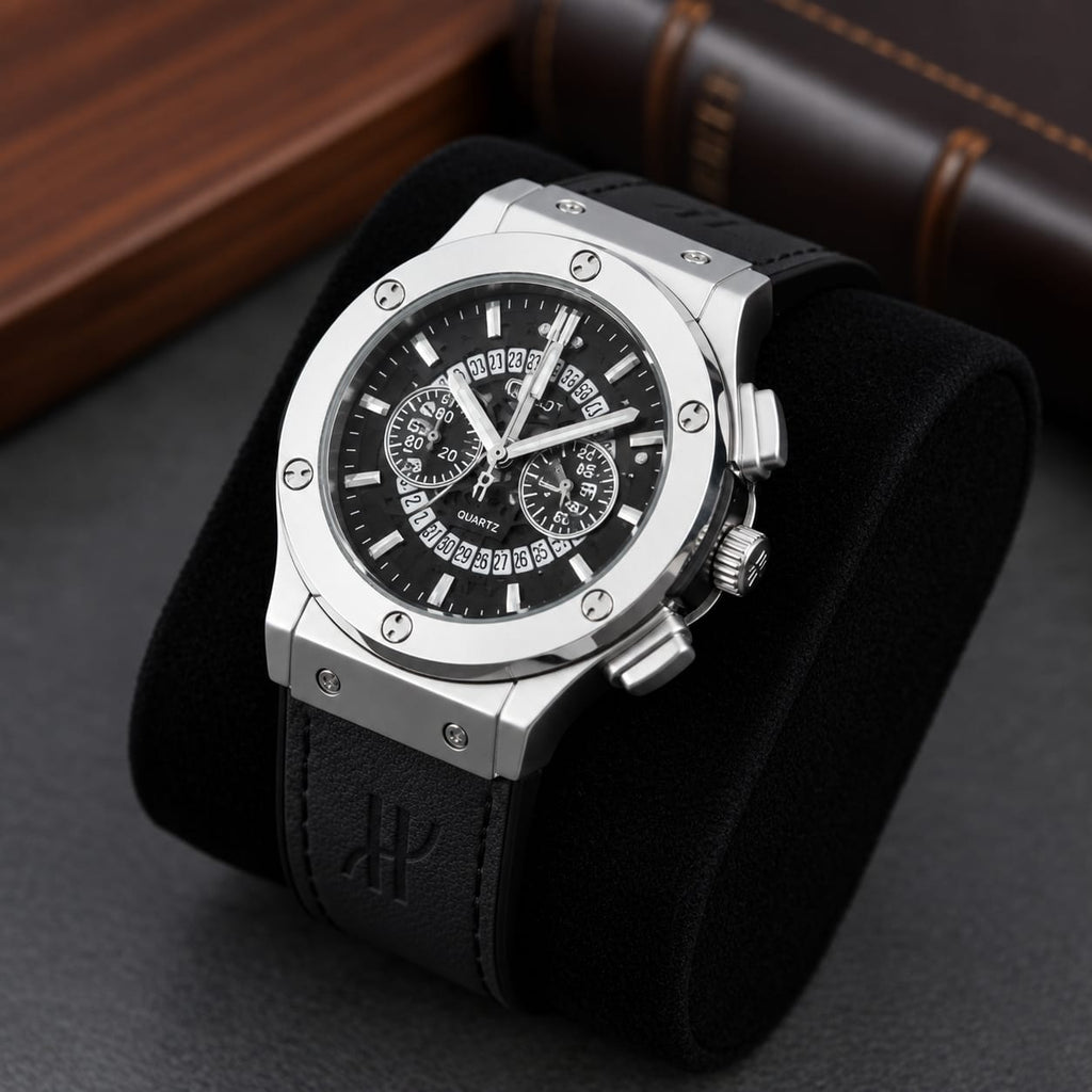 HUBLOT Men's Quartz Watch Black Dial