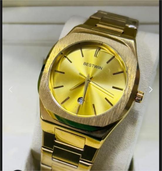 BESTWIN Men Watch  Golden Dial