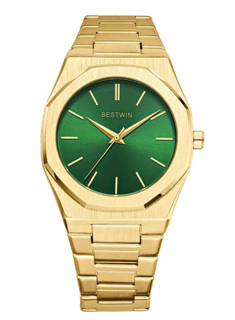 BESTWIN Men Watch Green Dial