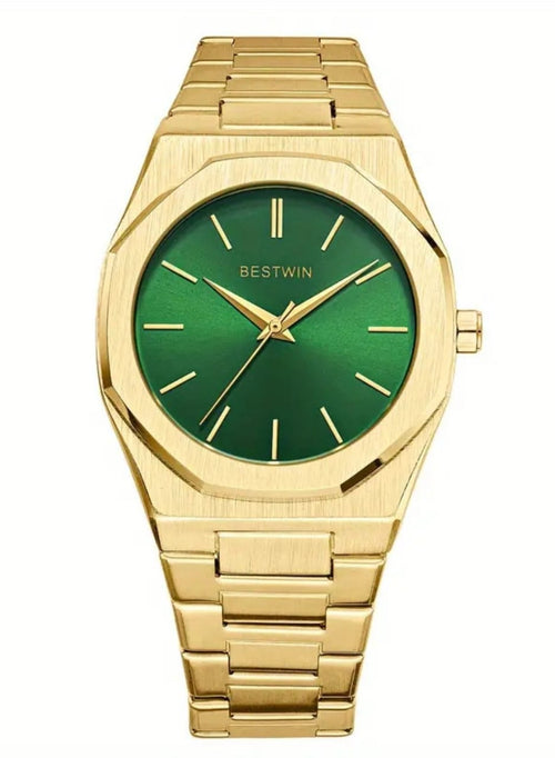 BESTWIN Men Watch Green Dial
