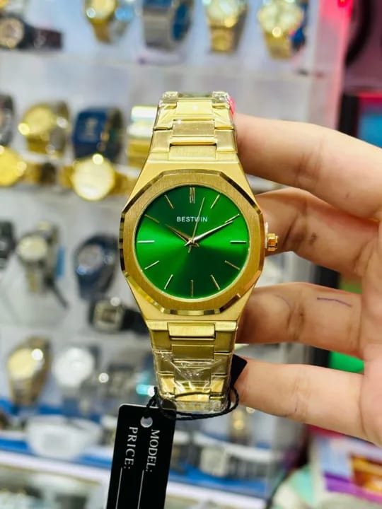BESTWIN Men Watch Green Dial