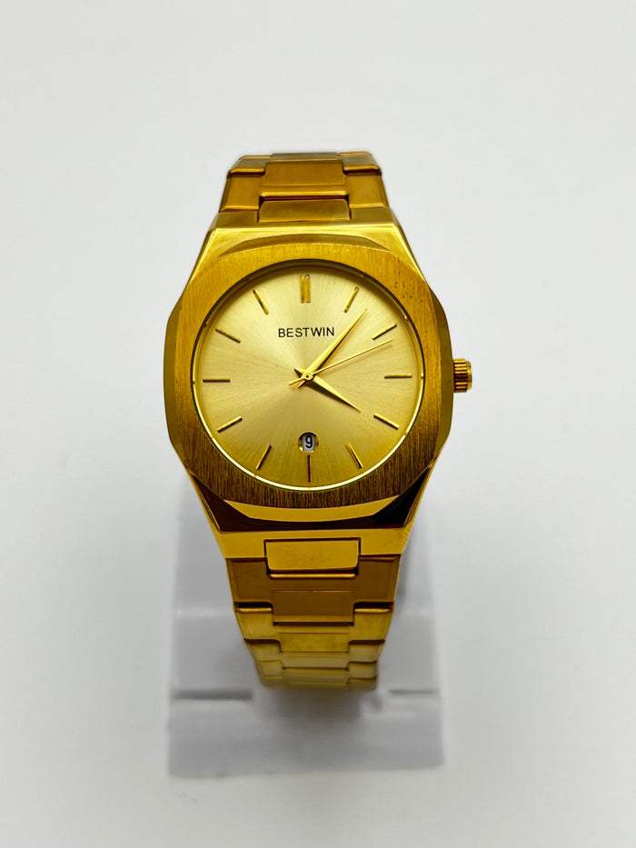 BESTWIN Men Watch  Golden Dial