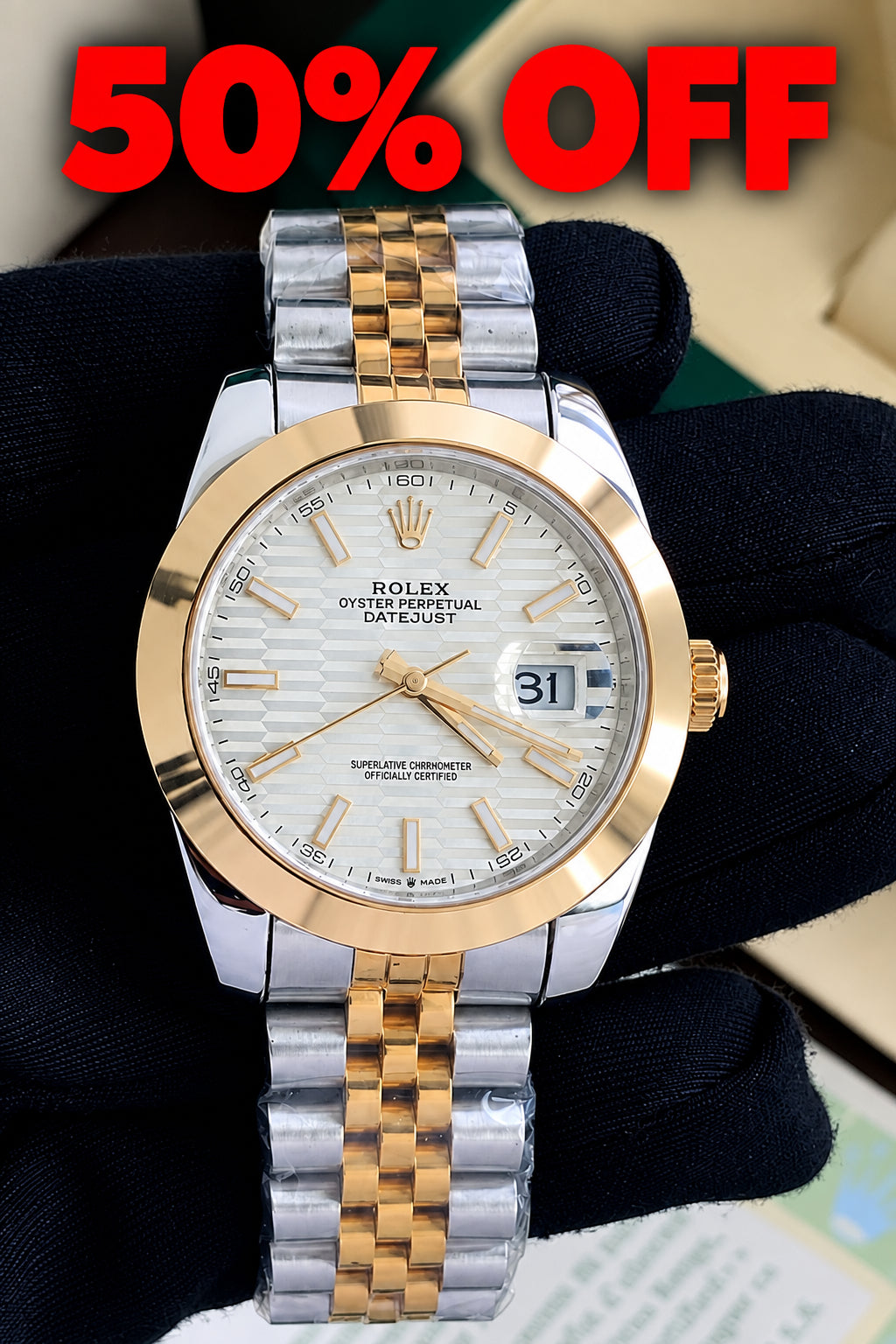 Rolex Datejust 41mm White Dial